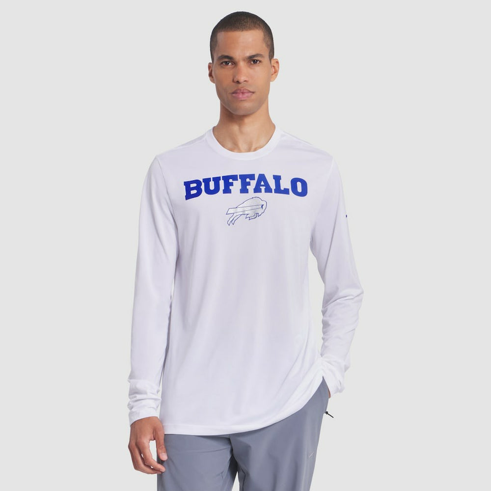 Buffalo Bills 2025 Rivalries Collection Sideline Legend Dri-FIT Long Sleeve T-Shirt White - Nike
