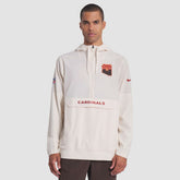 Arizona Cardinals 2025 Rivalries Collection Sideline Anorak Half-Zip Hoodie Jacket Natural - Nike