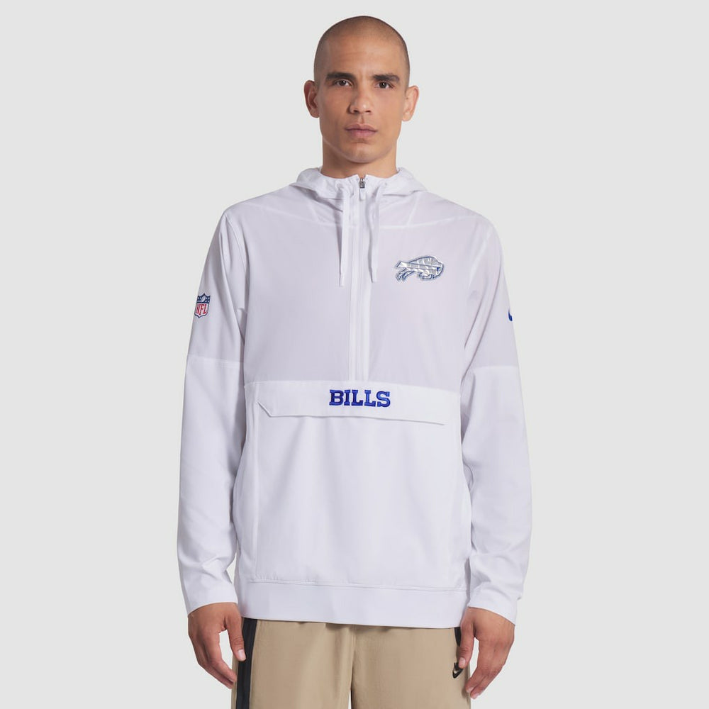Buffalo Bills 2025 Rivalries Collection Sideline Anorak Half-Zip Hoodie Jacket White - Nike