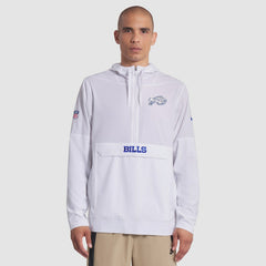 Buffalo Bills 2025 Rivalries Collection Sideline Anorak Half-Zip Hoodie Jacket White - Nike