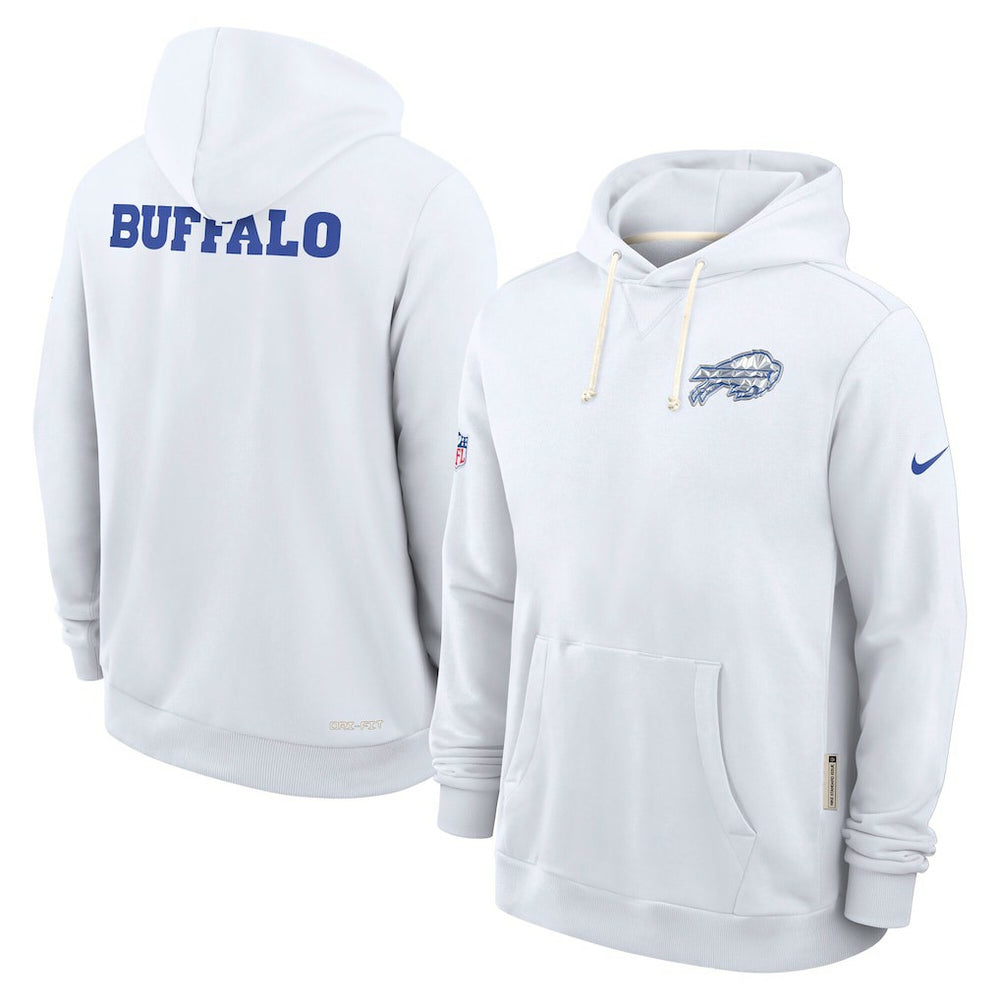 Buffalo Bills 2025 Rivalries Collection Standard Issue Sideline Dri-FIT Hoodie White - Nike