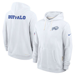 Buffalo Bills 2025 Rivalries Collection Standard Issue Sideline Dri-FIT Hoodie White - Nike