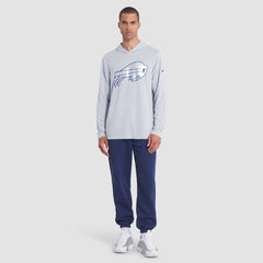 Buffalo Bills 2025 Rivalries Collection Sideline Dri-FIT Long Sleeve Hoodie T-Shirt Silver - Nike