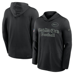 New York Jets 2025 Rivalries Collection Sideline Dri-FIT Long Sleeve Hoodie T-Shirt Black - Nike