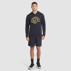 Los Angeles Rams 2025 Rivalries Collection Sideline Dri-FIT Long Sleeve Hoodie T-Shirt Midnight Blue - Nike