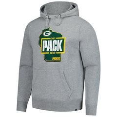 Green Bay Packers '47 Regional Headline Pullover Hoodie Gray - 47 brand