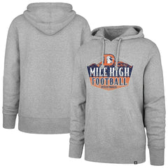 Denver Broncos '47 Headline Pullover Hoodie Gray - 47 brand