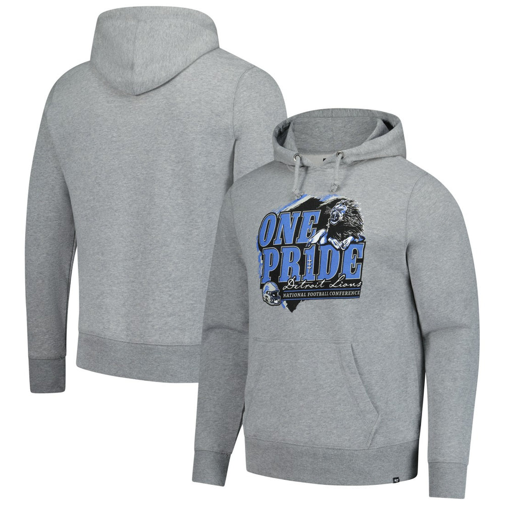 Detroit Lions '47 Regional Headline Pullover Hoodie Gray - 47 brand