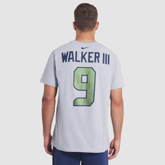 Kenneth Walker III Seattle Seahawks 2025 Rivalries Collection Player Name & Number T-Shirt Wolf Gray - Nike