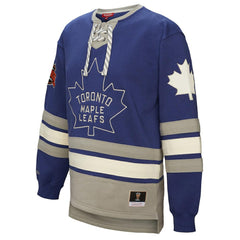 Toronto Maple Leafs - Mitchell & Ness Women's Heritage Lace-Up Pullover Sweatshirt Blue