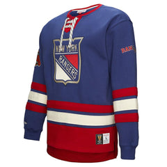 New York Rangers Heritage Lace-Up Pullover Sweatshirt Royal