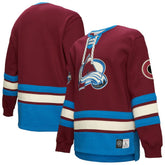 Colorado Avalanche - Heritage Lace-Up Pullover Sweatshirt Burgundy