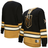 Vegas Golden Knights Heritage Lace-Up Pullover Sweatshirt Black