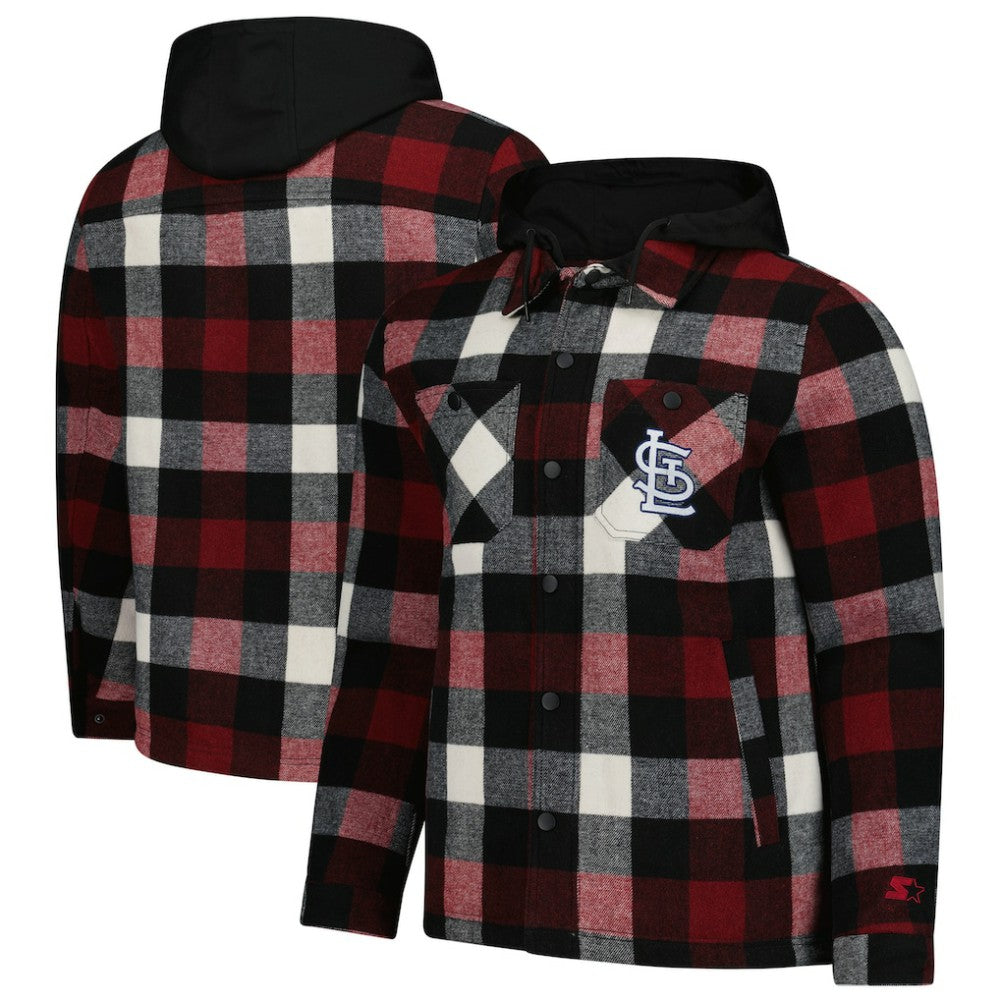 St. Louis Cardinals Starter Sherpa Full-Zip Hoodie Jacket discount