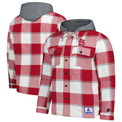 St. Louis Cardinals Starter Sherpa Full-Zip Hoodie Jacket Clearance