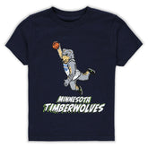 NBA - Minnesota Timberwolves Stadium Essentials Youth Mascot Air T-Shirt - Navy