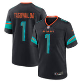 Tua Tagovailoa Miami Dolphins 2025 Rivalries Collection Game Jersey Pitch Blue - Nike