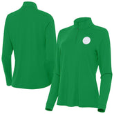 Pittsburgh Steelers Antigua Women's St. Patrick's Day Intent Quarter-Zip Performance Top Kelly Green - NFL