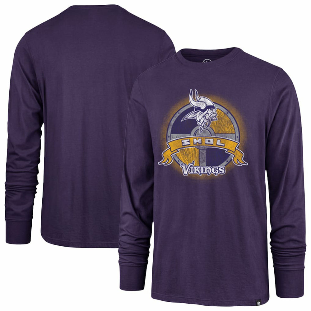 Minnesota Vikings '47 Regional Super Rival Long Sleeve T-Shirt Purple - 47 brand