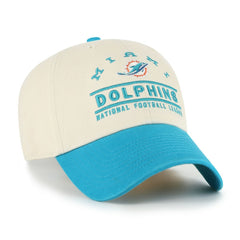 Miami Dolphins '47 Windham Clean Up Adjustable Hat Natural - 47 brand