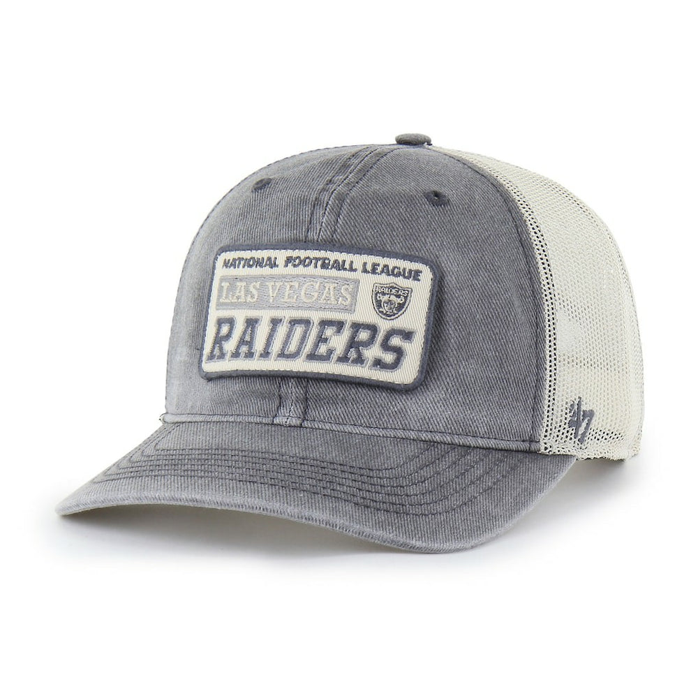 Las Vegas Raiders '47 Canteen Relaxed Trucker Adjustable Hat Charcoal - 47 brand