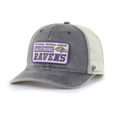 Baltimore Ravens '47 Canteen Relaxed Trucker Adjustable Hat Charcoal - 47 brand