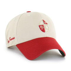 San Francisco 49ers '47 Fairfield MVP Throwback Adjustable Hat Cream/Scarlet - 47 brand