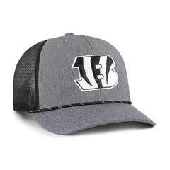 Cincinnati Bengals '47 Carbon Rope Trucker Adjustable Hat Heather Charcoal - 47 brand