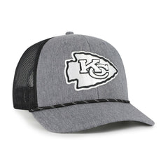Kansas City Chiefs '47 Carbon Rope Trucker Adjustable Hat Heather Charcoal - 47 brand