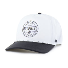 Miami Dolphins '47 Suburbia Hitch Two-Tone Adjustable Hat White/Black - 47 brand