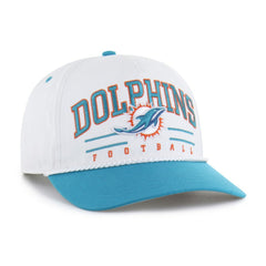 Miami Dolphins '47 Roscoe Two-Toned Hitch Adjustable Hat White/Aqua - 47 brand