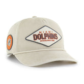 Miami Dolphins '47 Cairn Hitch Adjustable Hat Khaki - 47 brand