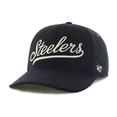 Pittsburgh Steelers '47 Golden Age Corduroy Hitch Adjustable Hat Black - 47 brand
