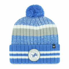 Detroit Lions '47 Quiver Cuffed Knit Hat with Pom - 47 brand