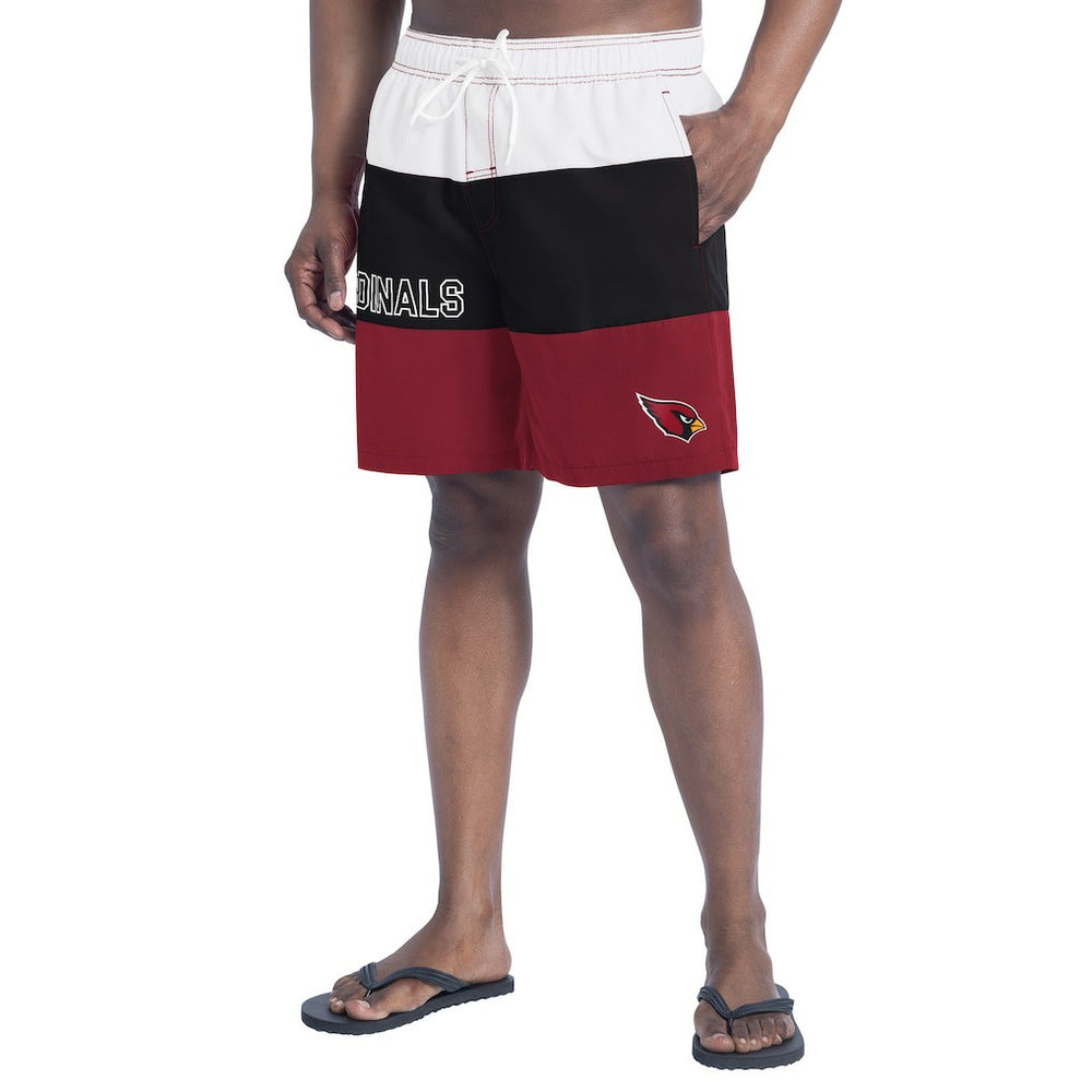Arizona Cardinals G-III Sports by Carl Banks Sunrise Volley Swim Shorts Cardinal/Black - NFL