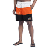 Cincinnati Bengals G-III Sports by Carl Banks Sunrise Volley Swim Shorts Black/Orange - NFL