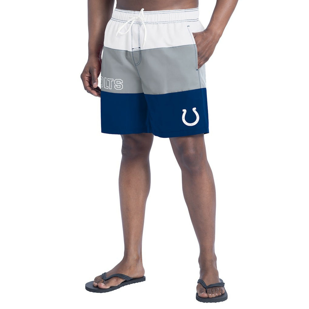 Indianapolis Colts G-III Sports by Carl Banks Sunrise Volley Swim Shorts Royal/Gray - NFL