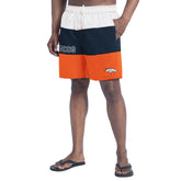 Denver Broncos G-III Sports by Carl Banks Sunrise Volley Swim Shorts Orange/Navy - NFL