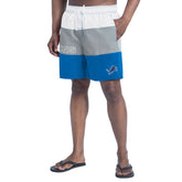 Detroit Lions G-III Sports by Carl Banks Sunrise Volley Swim Shorts Blue/Silver - NFL