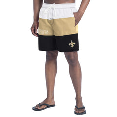 New Orleans Saints G-III Sports by Carl Banks Sunrise Volley Swim Shorts Black/Gold - NFL