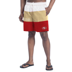 San Francisco 49ers G-III Sports by Carl Banks Sunrise Volley Swim Shorts Scarlet/Gold - NFL