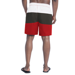 Tampa Bay Buccaneers G-III Sports by Carl Banks Sunrise Volley Swim Shorts Red/Pewter - NFL