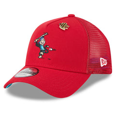 Los Angeles Angels New Era 2025 Big League Chew A-Frame 9FORTY Adjustable Trucker Hat Lifestyle