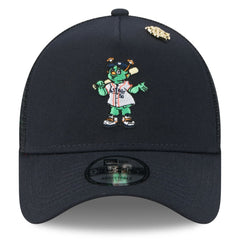 Houston Astros New Era 2025 Big League Chew A-Frame 9FORTY Adjustable Trucker Hat Lifestyle