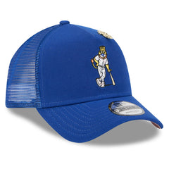 Kansas City Royals New Era 2025 Big League Chew A-Frame 9FORTY Adjustable Trucker Hat Clearance