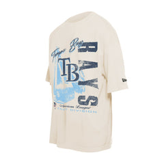 Tampa Bay Rays New Era Cooperstown Collection Oversized Throwback Distressed T-Shirt for sale