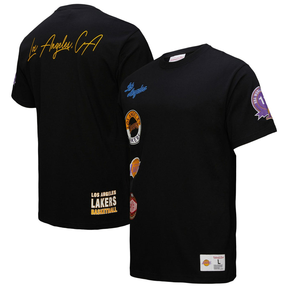 NBA - Los Angeles Lakers Black Out Collection Vintage Premium T-Shirt - Black