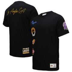 NBA - Los Angeles Lakers Black Out Collection Vintage Premium T-Shirt - Black
