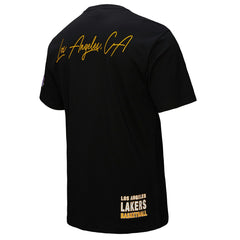 NBA - Los Angeles Lakers Black Out Collection Vintage Premium T-Shirt - Black