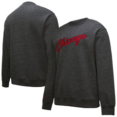 NBA - Chicago Bulls Hardwood Classics Blackout Collection Snow Washed Pullover Sweatshirt - Black